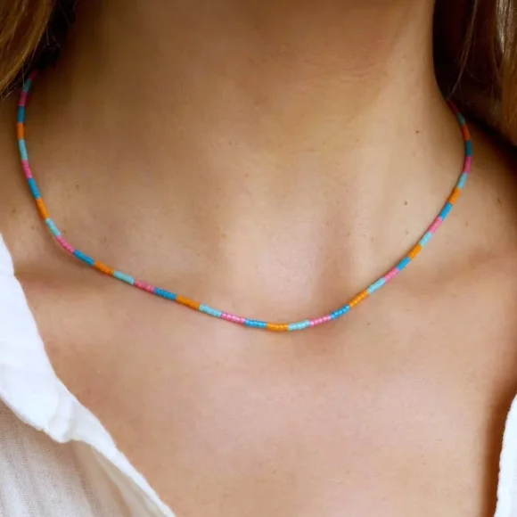 Gorjana "Gigi Stripe" Glass🪟 Bead Necklace - NWT - Picture 16 of 16